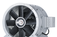 Axial fans with direct drive for building ventilation and aeration
